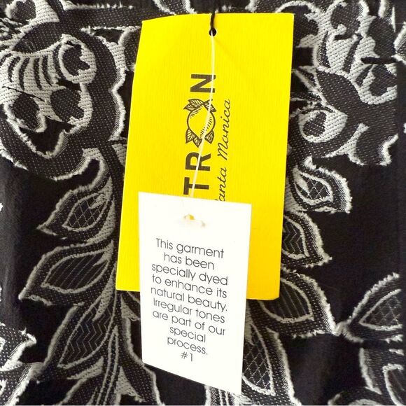 NWT Citron Santa Monica Black White Blouse S - Picture 5 of 6